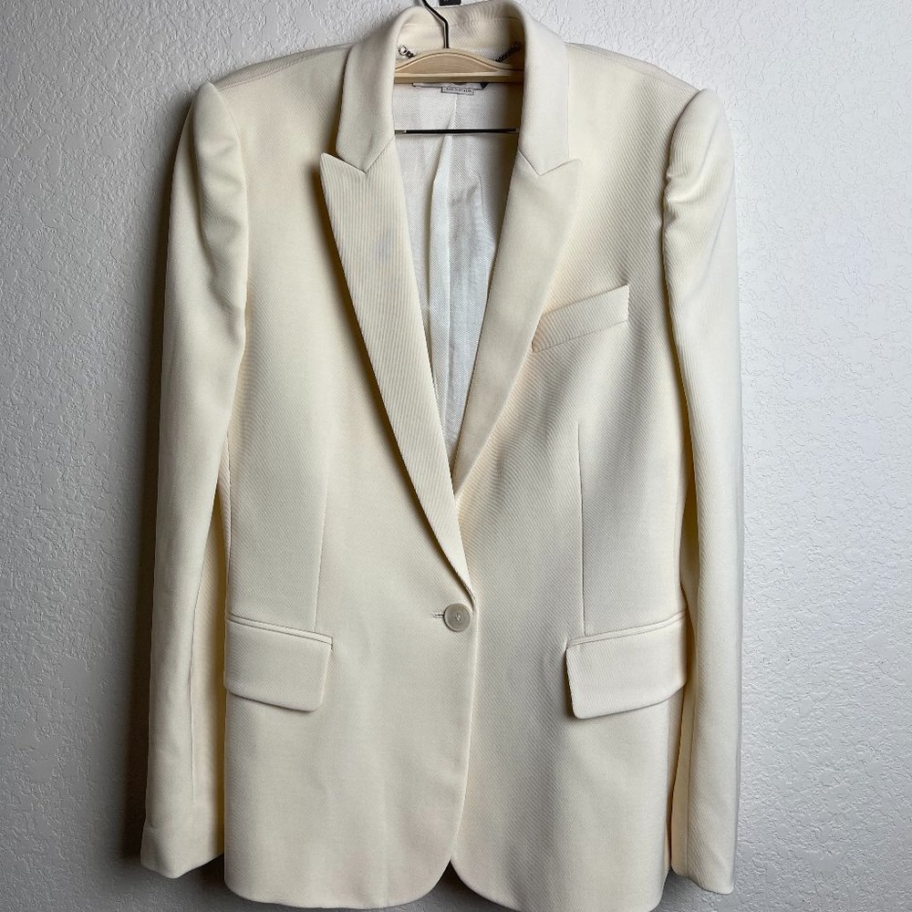Stella McCartney Cream White Blazer. Size: Women's S / US 4 / IT 40